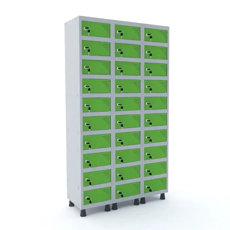 ARMÁRIO PORTA OBJETOS COM 30 PORTAS