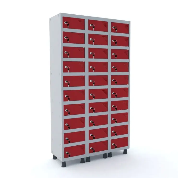 ARMÁRIO PORTA OBJETOS COM 30 PORTAS