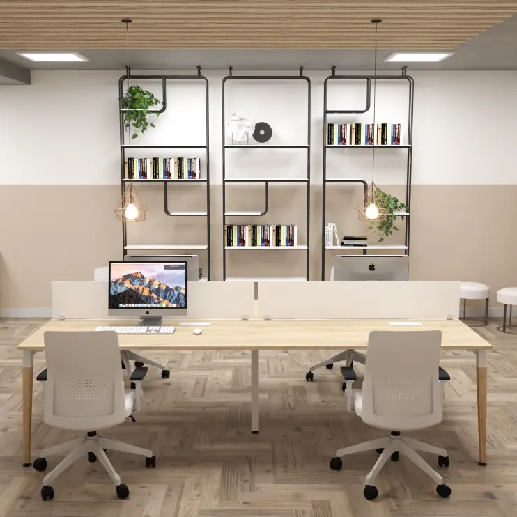 PLATAFORMA DE TRABALHO DUPLA COM PÉ CAVALETE - LEXUS