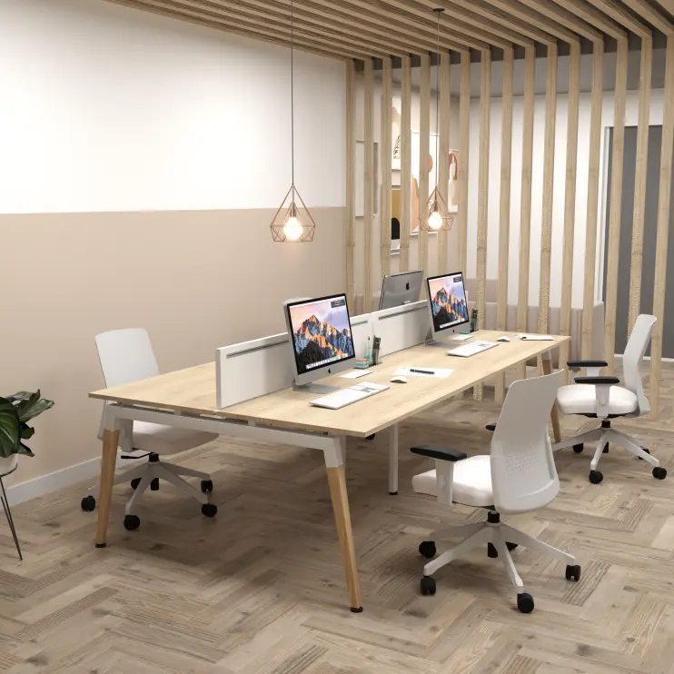 PLATAFORMA DE TRABALHO DUPLA COM PÉ CAVALETE - LEXUS