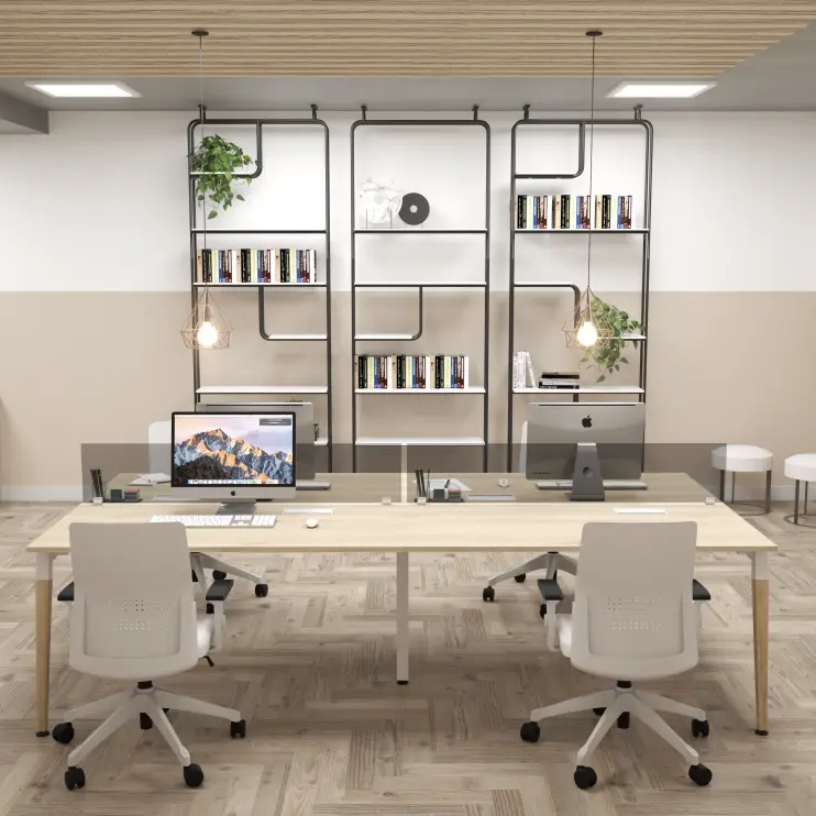 PLATAFORMA DE TRABALHO DUPLA COM PÉ CAVALETE - LEXUS