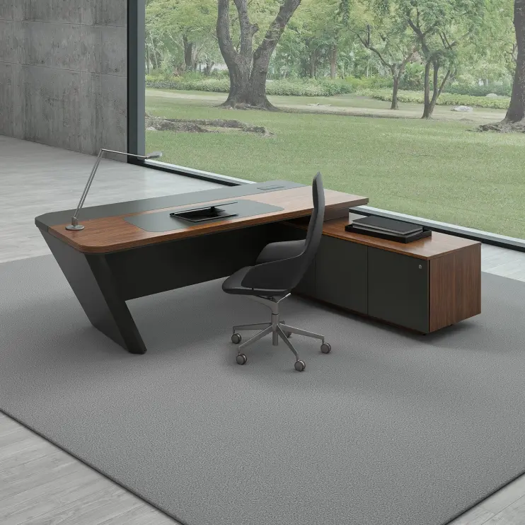 MESA DIRETIVA ALTIS COM ARMÁRIO LATERAL