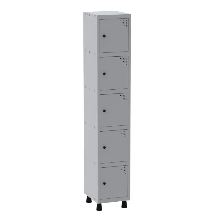 ROUPEIRO DE AÇO COM 5 PORTAS PEQUENAS