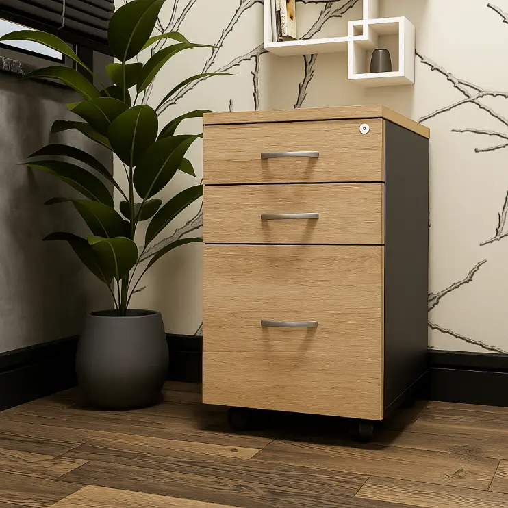 GAVETEIRO VOLANTE COM 3 GAVETAS