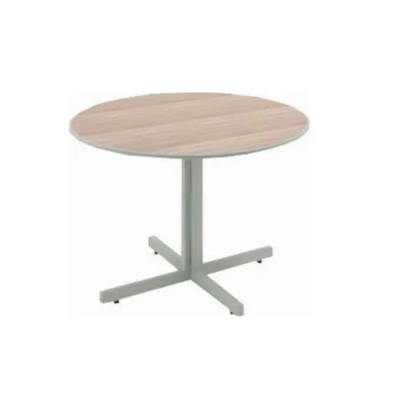 MESA DE REUNIÃO REDONDA COM PÉ DE AÇO