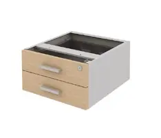 GAVETEIRO FIXO COM CORPO EM AÇO DE 2 GAVETAS - RP