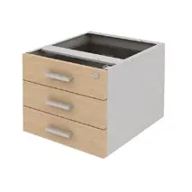 GAVETEIRO FIXO COM CORPO EM AÇO DE 3 GAVETAS - RP