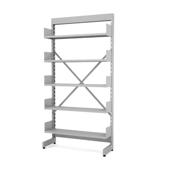 ESTANTE DE AÇO BIBLIOTECA SEM BASE COM 5 PRATELEIRAS