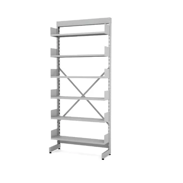 ESTANTE DE AÇO BIBLIOTECA SEM BASE COM 6 PRATELEIRAS