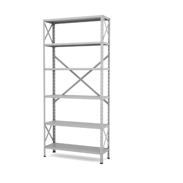 ESTANTE DE AÇO REFORÇADA COM 6 PRATELEIRAS