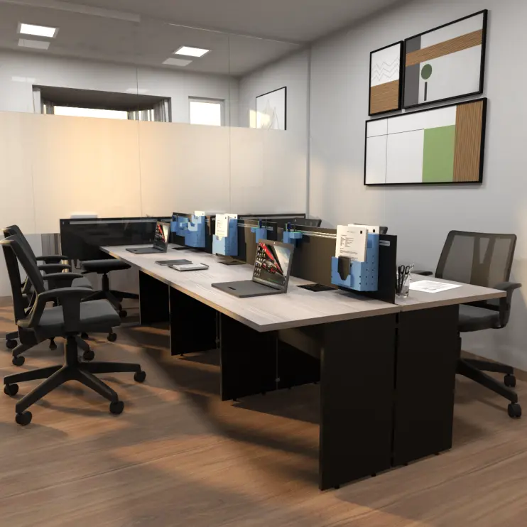 PLATAFORMA DUPLA DE TRABALHO DE 6 LUGARES - PR40