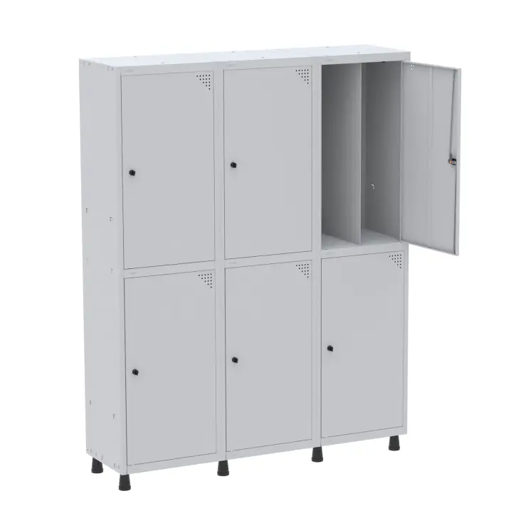 ROUPEIRO INSALUBRE DIVISÃO INTERNA VERTICAL 6 PORTAS