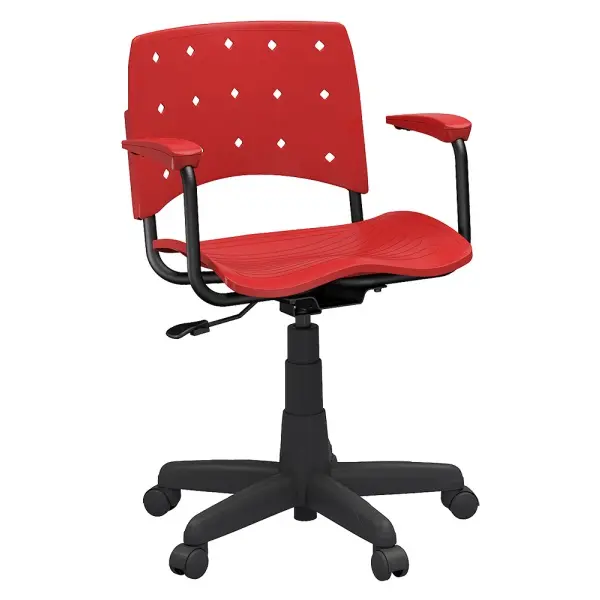 CADEIRA GIRATÓRIA SECRETÁRIA SLIM COM BRAÇO