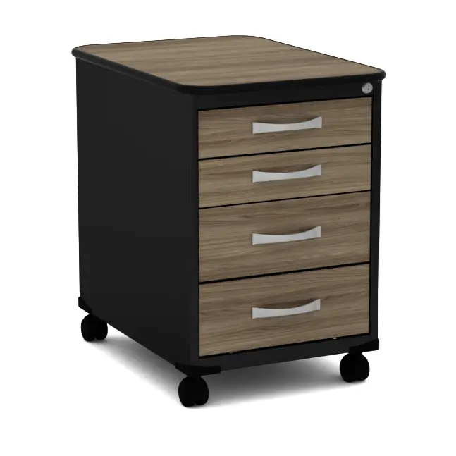 GAVETEIRO VOLANTE COM 4 GAVETAS