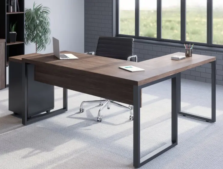 MESA EM L COM PÉ TUBULAR - PE40