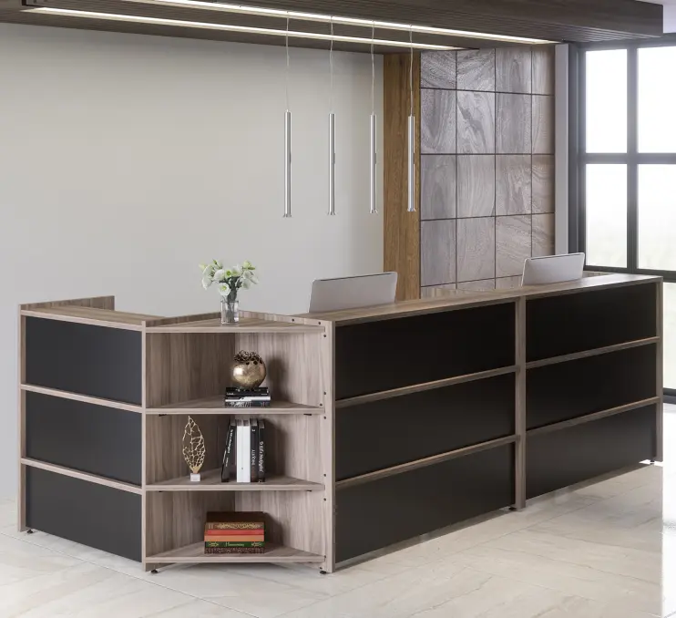 CONJUNTO DE BALCÃO DE ATENDIMENTO EM L