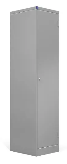 ARMÁRIO DE AÇO ALTO DE 1 PORTA COM 3 PRATELEIRAS