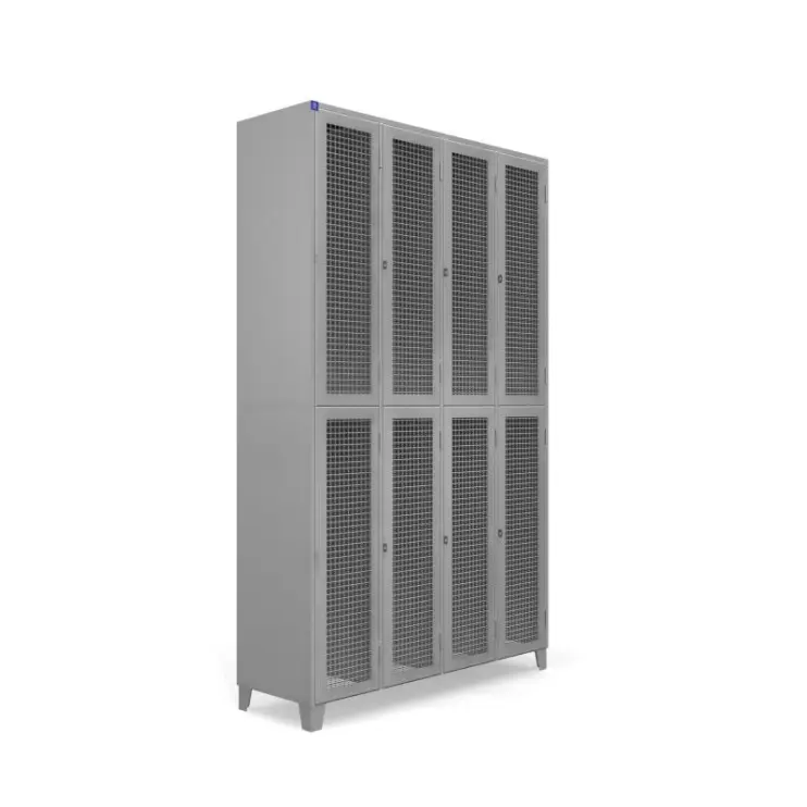 ROUPEIRO DE AÇO COM 8 PORTAS EM TELA
