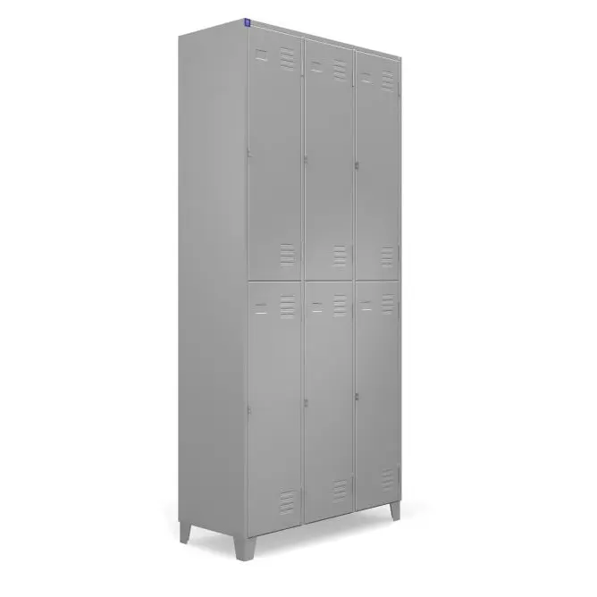 ROUPEIRO DE AÇO COM 6 PORTAS
