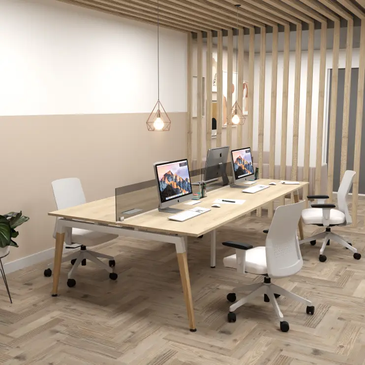 PLATAFORMA DE TRABALHO DUPLA COM PÉ CAVALETE - LEXUS