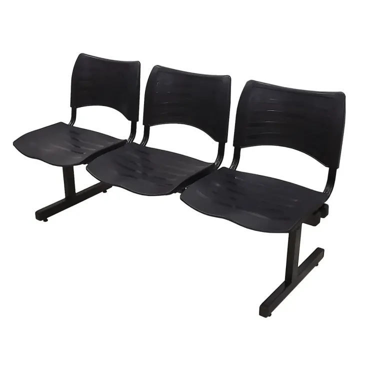 LONGARINA EM POLIPROPILENO DE 3 LUGARES