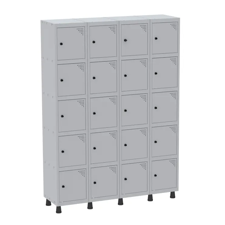 ROUPEIRO DE AÇO COM 20 PORTAS PEQUENAS