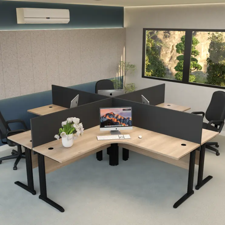 ESTAÇÃO DE TRABALHO DE 4 LUGARES